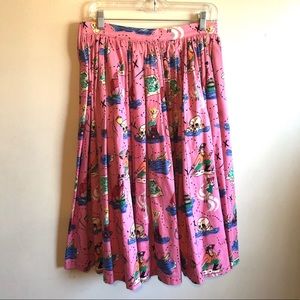 Pinup Couture Retro Peter Pan Gathered Skirt